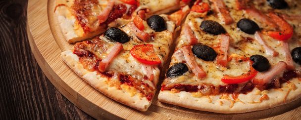 Jambon pizza fermer boîte aux lettres
 - Photo, image