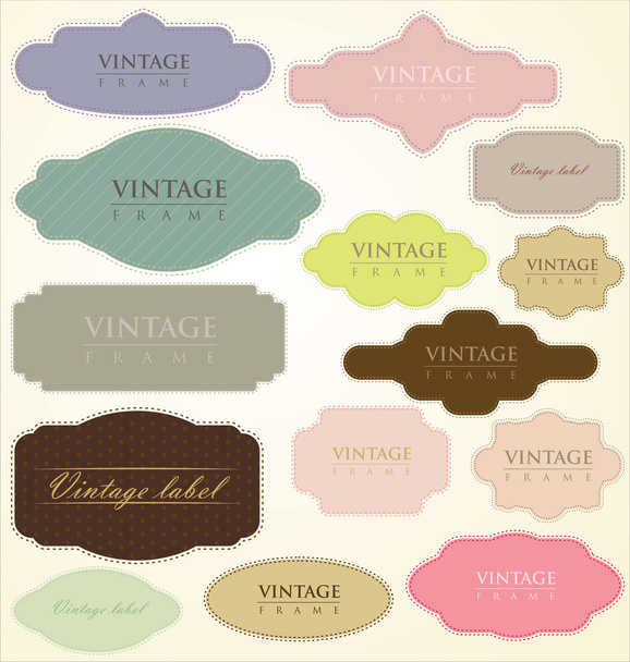 Vintage labels - vector set - Vector, imagen