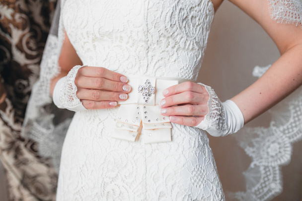 vestido de novia con lazo
 - Foto, Imagen
