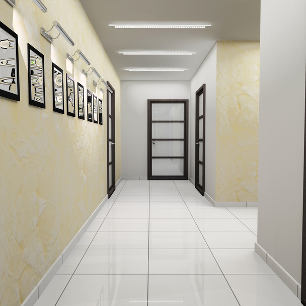 koridor v moderní kancelářské - Fotografie, Obrázek