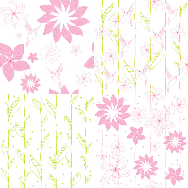 Vector pattern flowers - Вектор, зображення