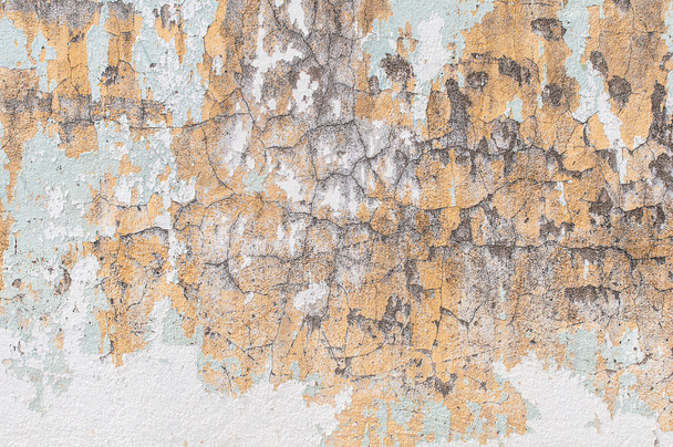 Old color skin on cement wall texture - Zdjęcie, obraz