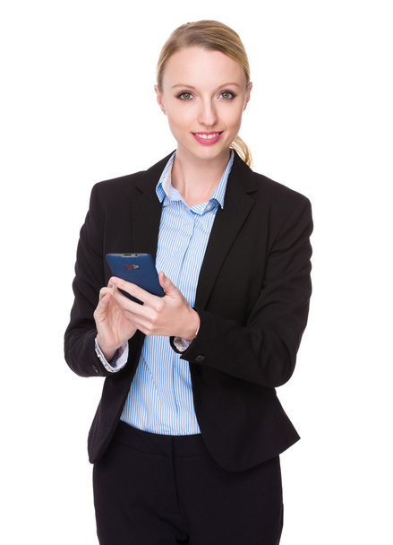 Young caucasian businesswoman in business suit - Foto, Imagem