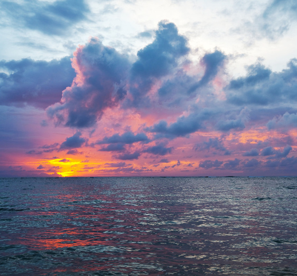 Meren auringonlasku - Valokuva, kuva