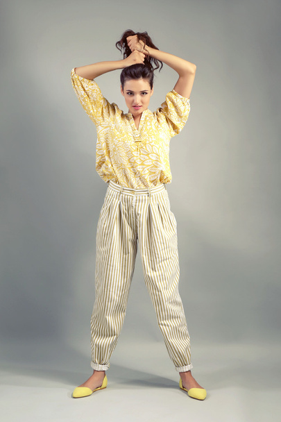 woman dressed in retro style  - Photo, image