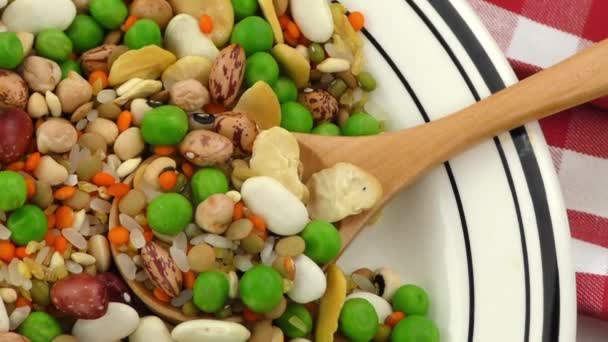 Legumes Delicious Healthy and Natural Mix Food - Footage, Video