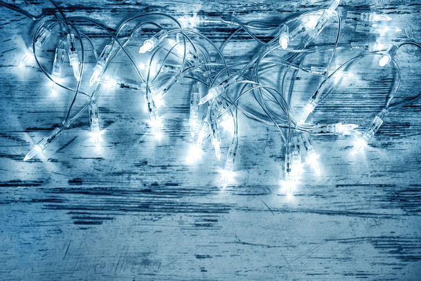 Christmas decoration lights garland - Foto, afbeelding