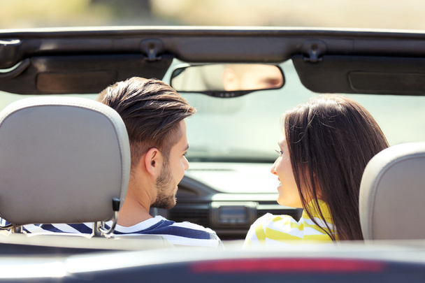 Couple in cabriolet car - Photo, Image