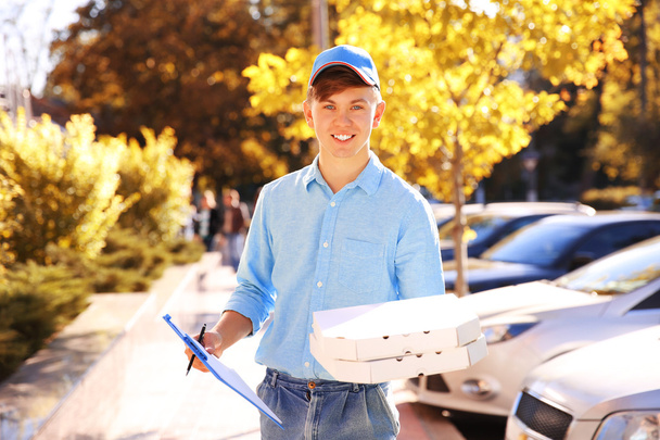 Pizza delivery boy   - Photo, image