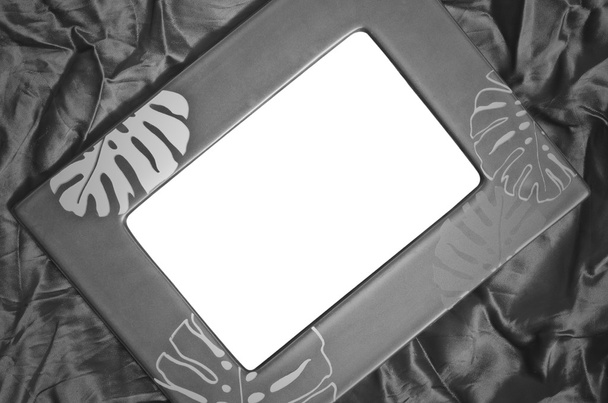 cadre vide sur soie en noir et blanc
 - Photo, image