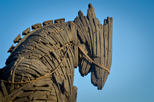 wooden trojan horse - Photo, Image