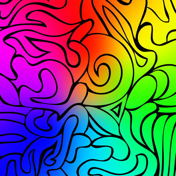 Bright rainbow mesh vector background - Vector, Image