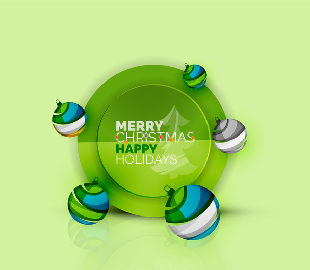 Merry Christmas tree with infographics - Vector, Image