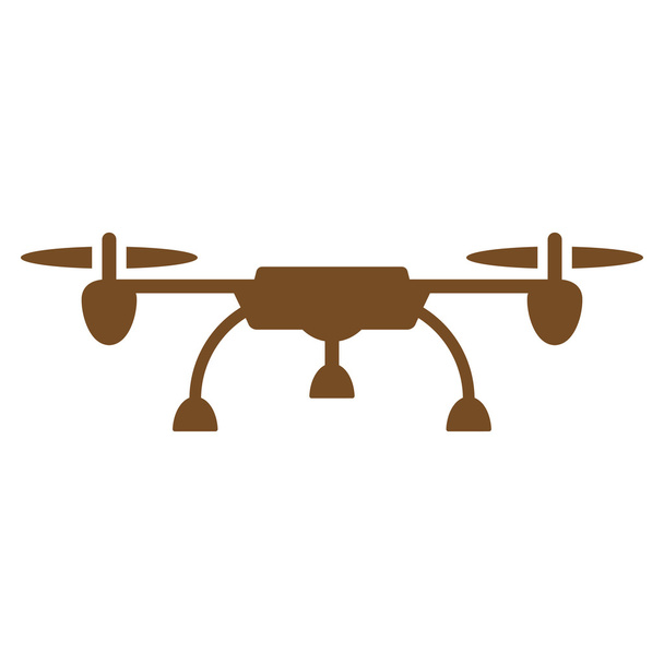 Drone Flat Icon - ベクター画像