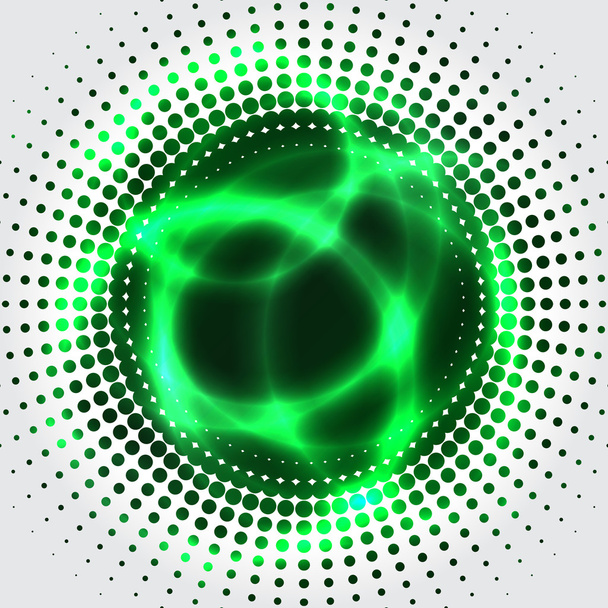Yeşil plazma bagkground - Vektör, Görsel