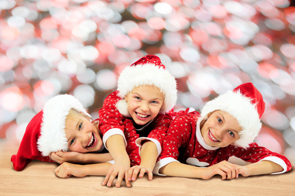 Feliz Navidad niños divertidos
 - Foto, Imagen
