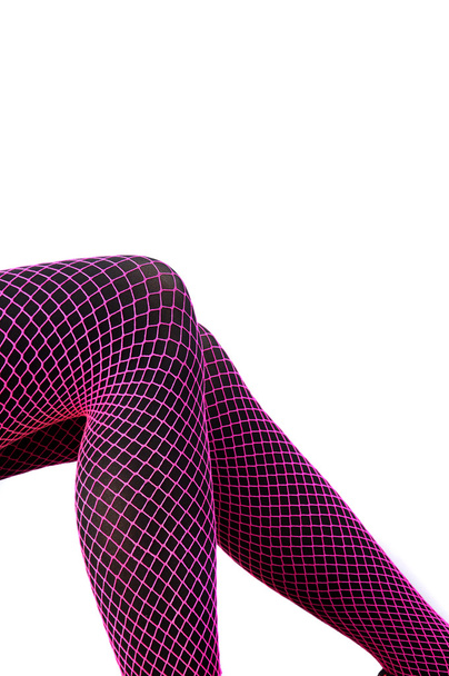 paarse kousen netten - Foto, afbeelding