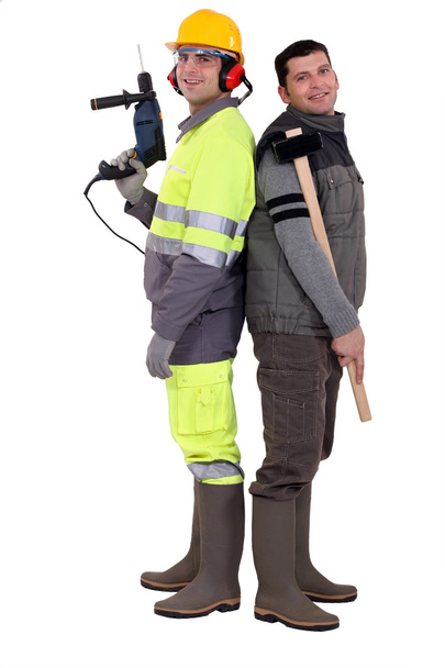 Two construction workers - Valokuva, kuva