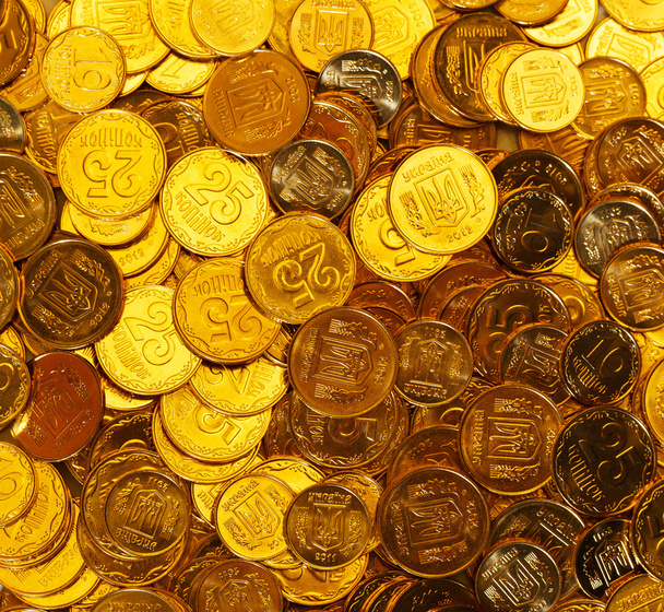 achtergrond van de munten van Oekraïne - Foto, afbeelding