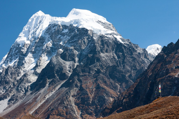 Langshisa-csúcs (Langshisa Ri), Langtang Nemzeti Park, Rasuwa Dsitrict, Nepál - Fotó, kép