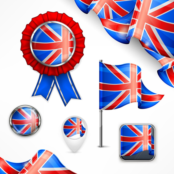 British national symbols - Vector, imagen