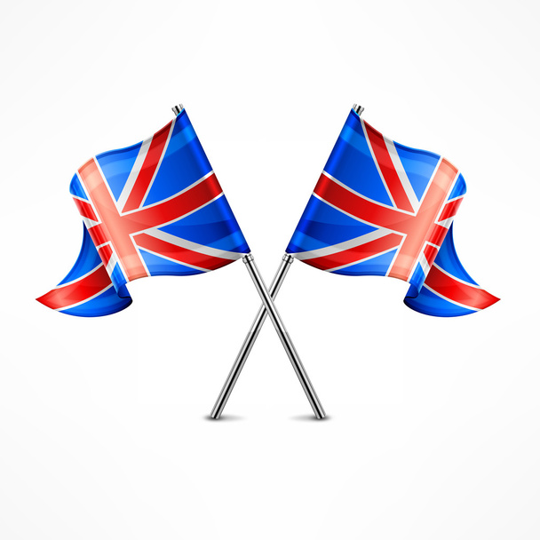 Two British flag - Vector, imagen
