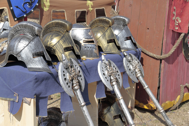 helmets and axes - Photo, Image