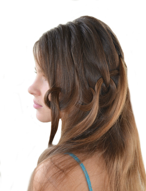 Peinado para cabello largo
 - Foto, imagen