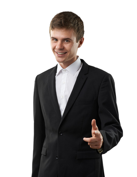 positive and enthusiastic businessman - Photo, image