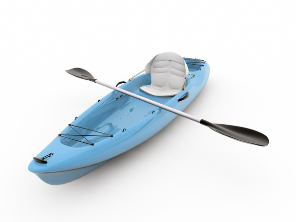 Kayak aislado sobre fondo blanco
 - Foto, imagen