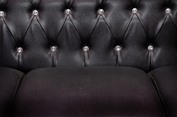 pozadí černé kožené čalounění sedadel - Fotografie, Obrázek