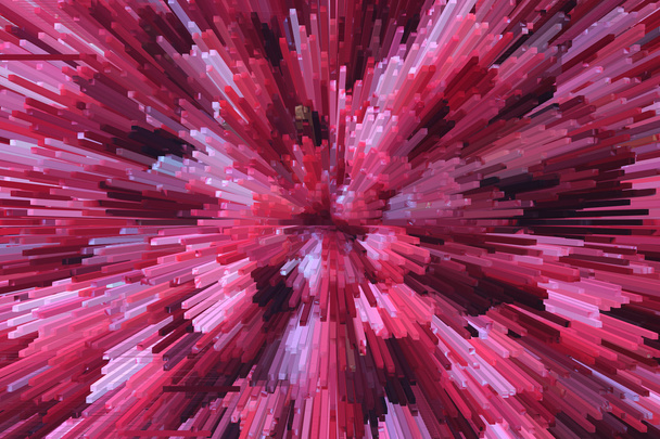 Abstracción roja como explosión
 - Foto, Imagen