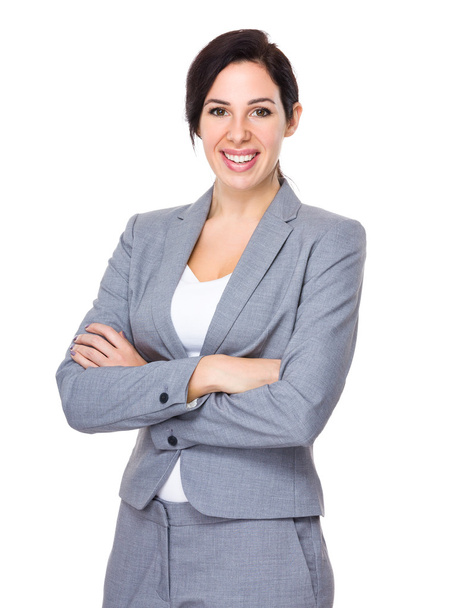 Young caucasian businesswoman in business suit - Zdjęcie, obraz