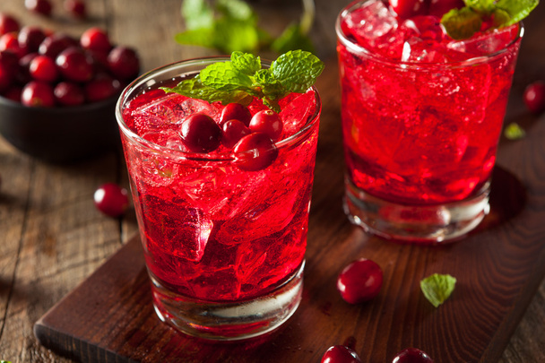 Homemade Boozy Cranberry Cocktail - Photo, image