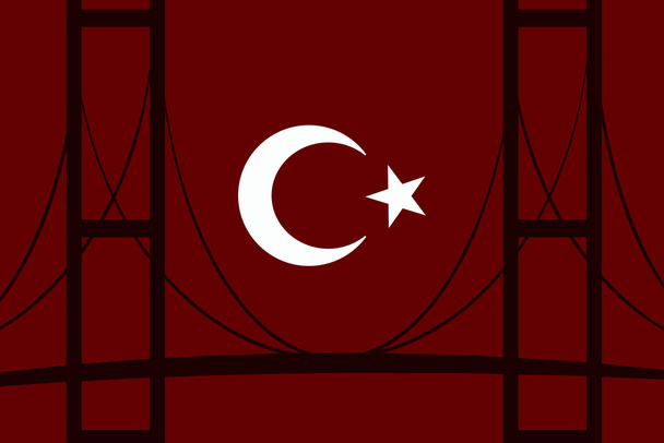 Bandera de Turquía, diseño de la bandera y estudio de presentación
 - Foto, imagen
