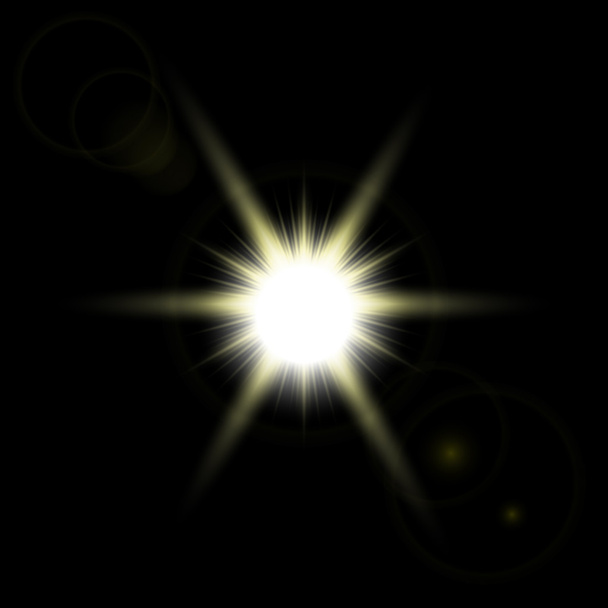 Αφηρημένη εικόνα του φωτισμού φωτοβολίδα. Διάνυσμα λάμψη Κυρ - Διάνυσμα, εικόνα