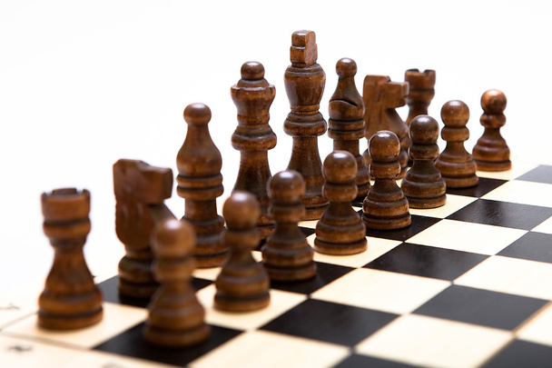 the beginning of a chess game - Foto, imagen