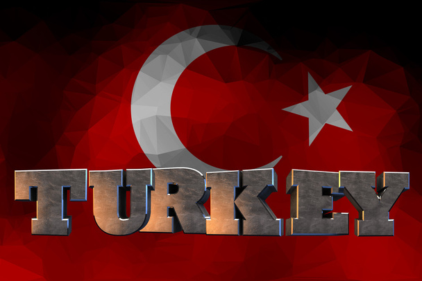 Turkish Flag, Turkish Map Design - Photo, Image