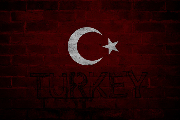 Bandera de Turquía, Diseño de mapa turco
 - Foto, Imagen