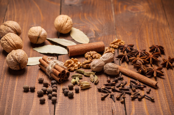 spices for mulled wine and pastry - Foto, Imagem