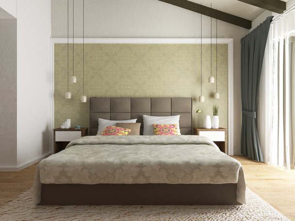modern bedroom design - Photo, Image