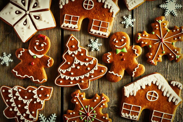 Pierniki świąteczne ciasteczka - Zdjęcie, obraz