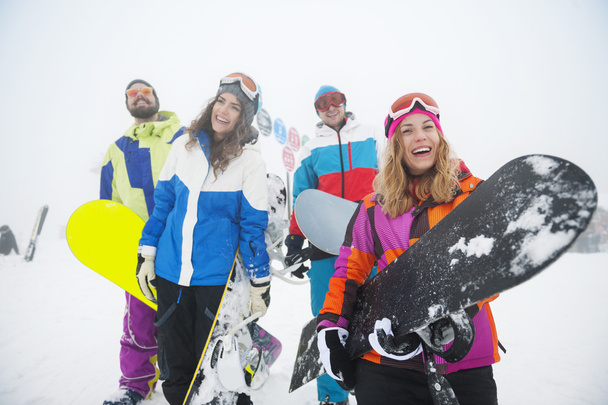 migliori amici Prepararsi per lo snowboard
 - Foto, immagini