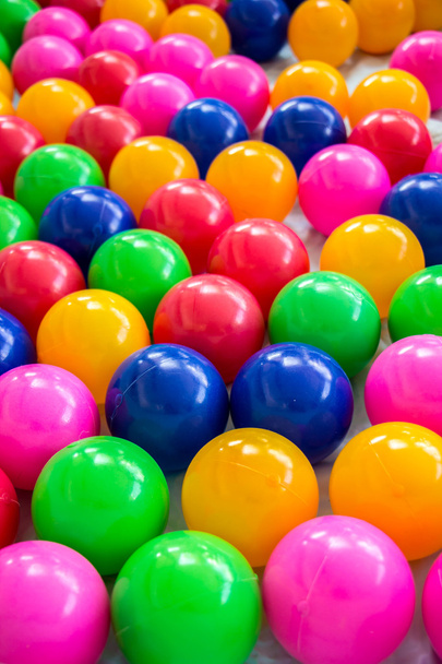 Colorful balls in room - Photo, Image