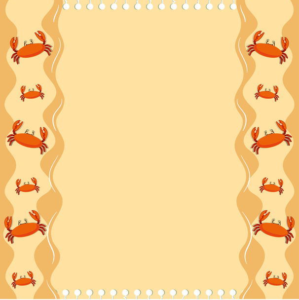 Paper design with crabs - Vector, Image