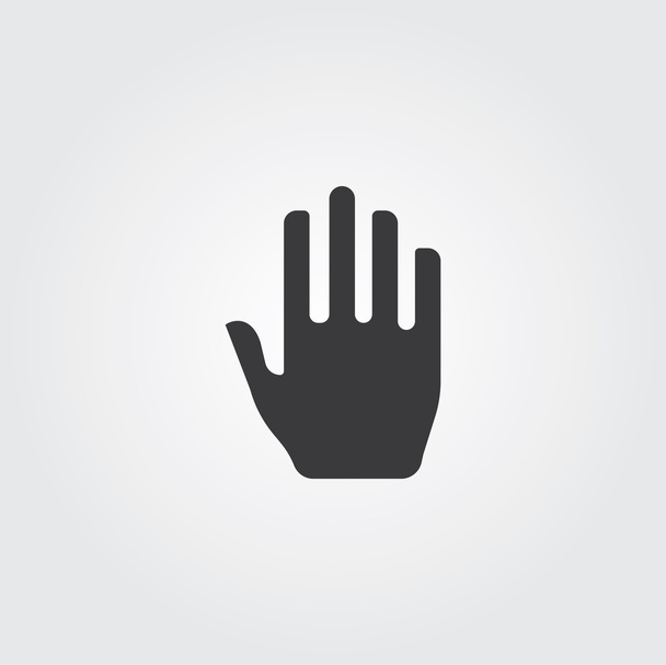 簡単な Web のアイコンを設定: 手タッチ - ベクター画像