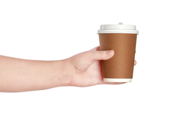 egyszer használatos csésze kávé - Fotó, kép