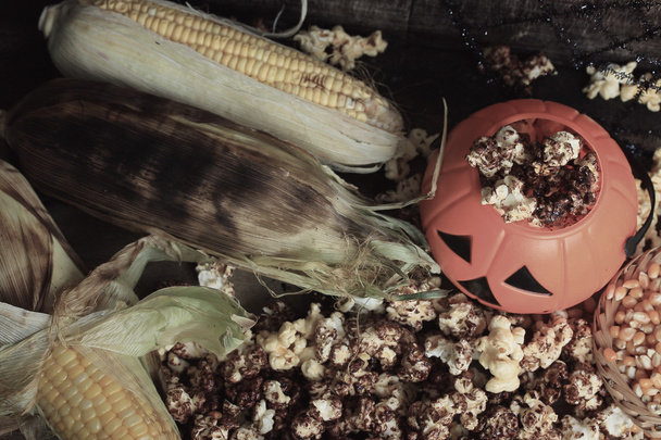 popcorn s osivem halloween - Fotografie, Obrázek