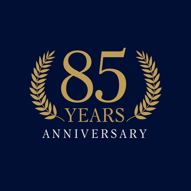 85 aniversário logotipo real
 - Vetor, Imagem