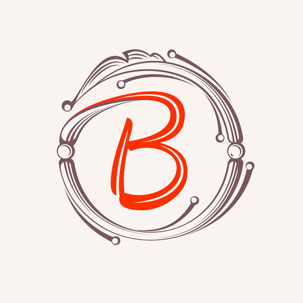 B letter monogram design elements. - Vector, Image